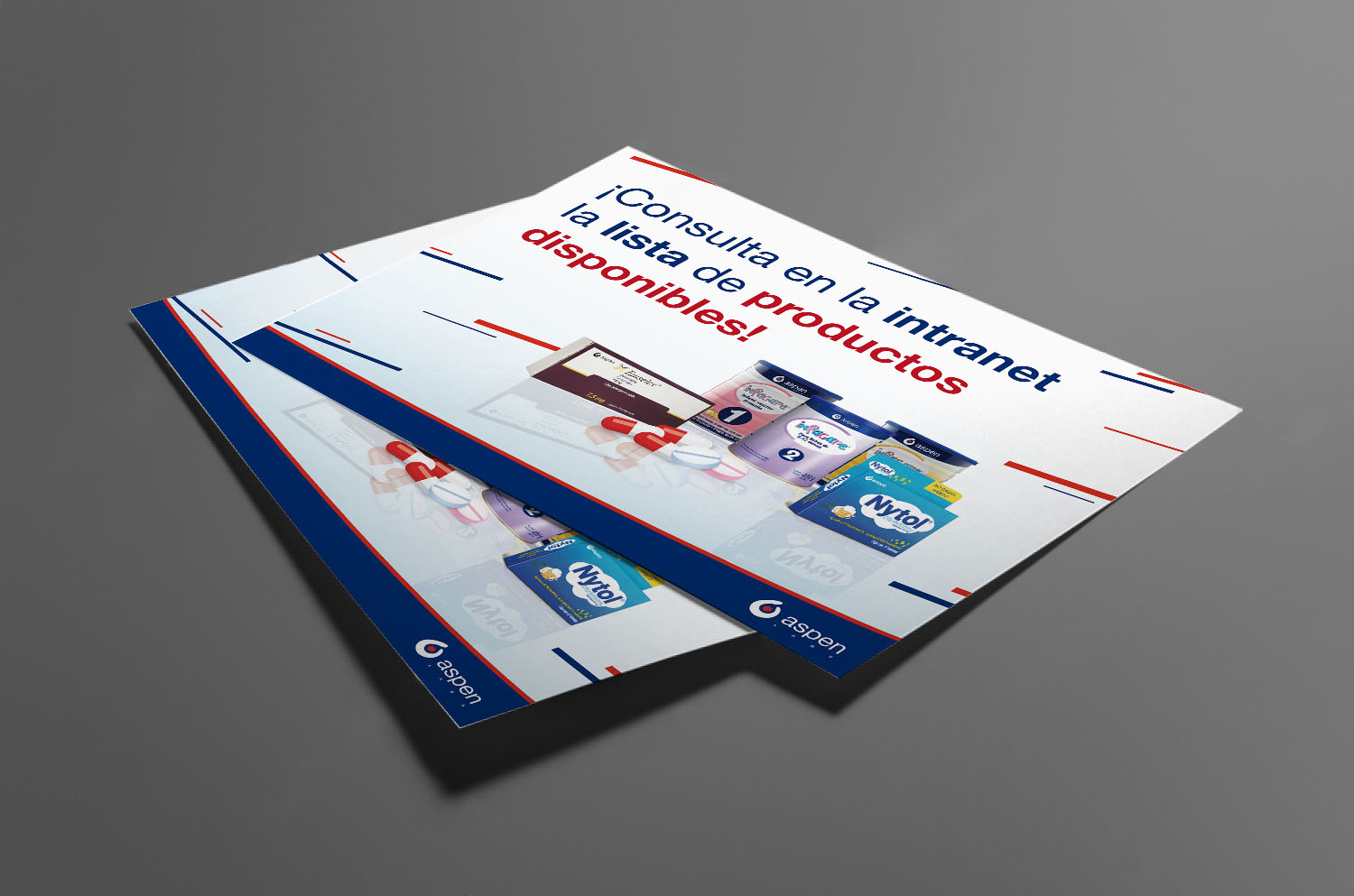 Flyer venta de productos Aspen