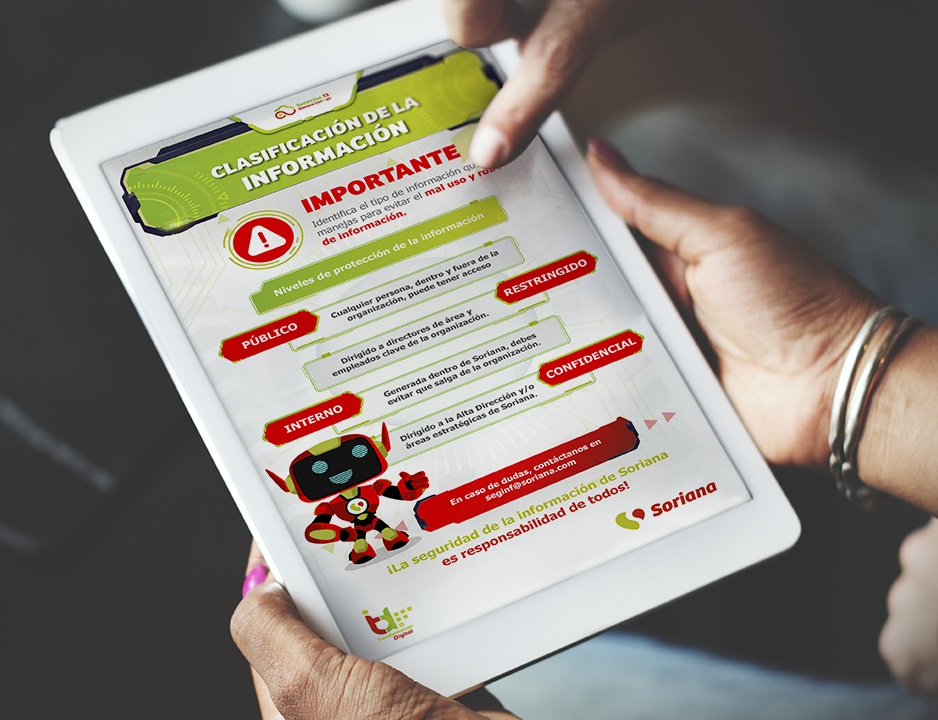 Comunicado de ciberseguridad de Soriana